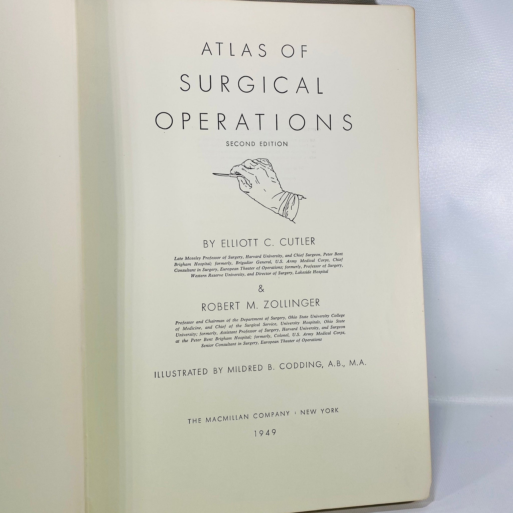 The Atlas of Surgical Operations by Elliot Cutler 1949