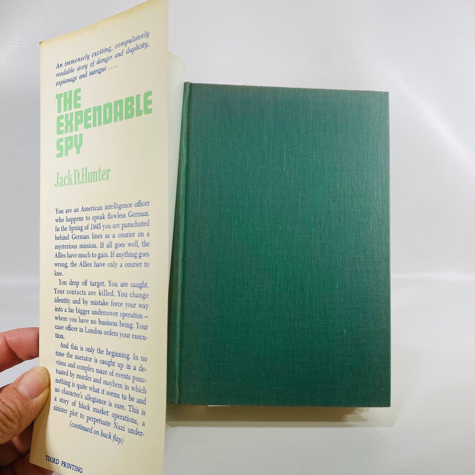 The Expendable Spy by Jack D. Hunter 1965 Vintage Book