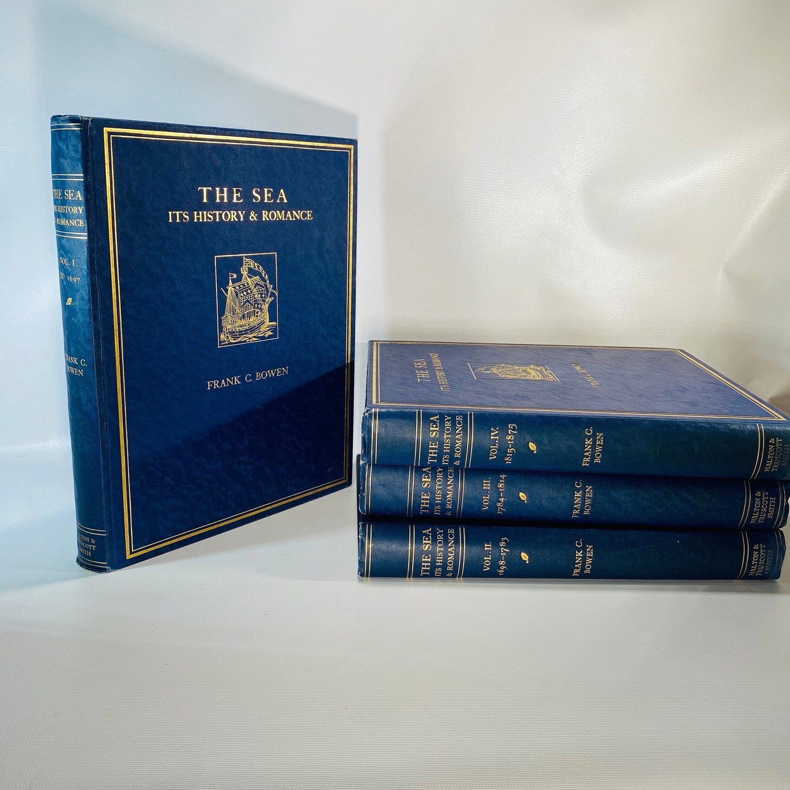 The Sea its History and Romance by Frank C. Bowen Halton & Truscott Smith, 1924-1926 Vintage Book