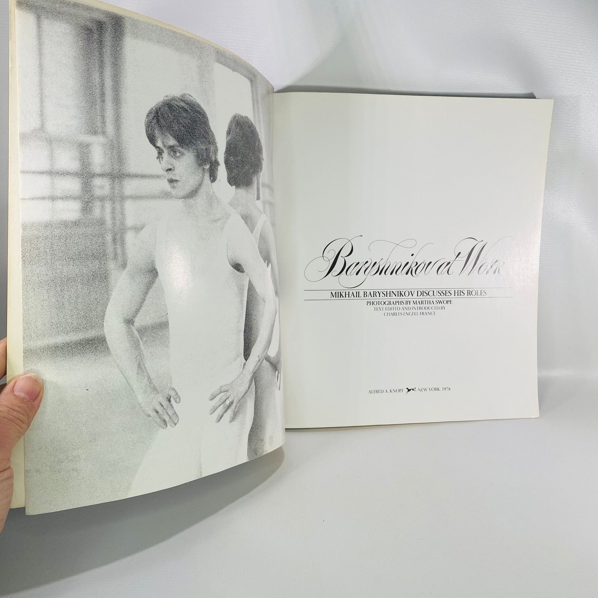 Baryshnikov at Work by Mikhail Baryshnikov 1976 Alfred A. Knopf Vintage Book