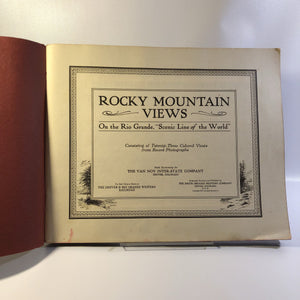Western Railroad,Rocky Mountain Views on the Rio Grande 1917 The Scenic Line of the World Vintage Book