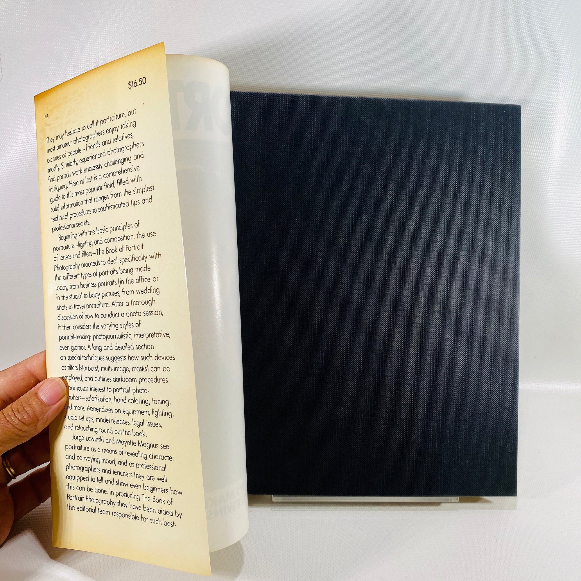 The Book of Portrait Photography by Jorge Lewinski 1982 Vintage Book
