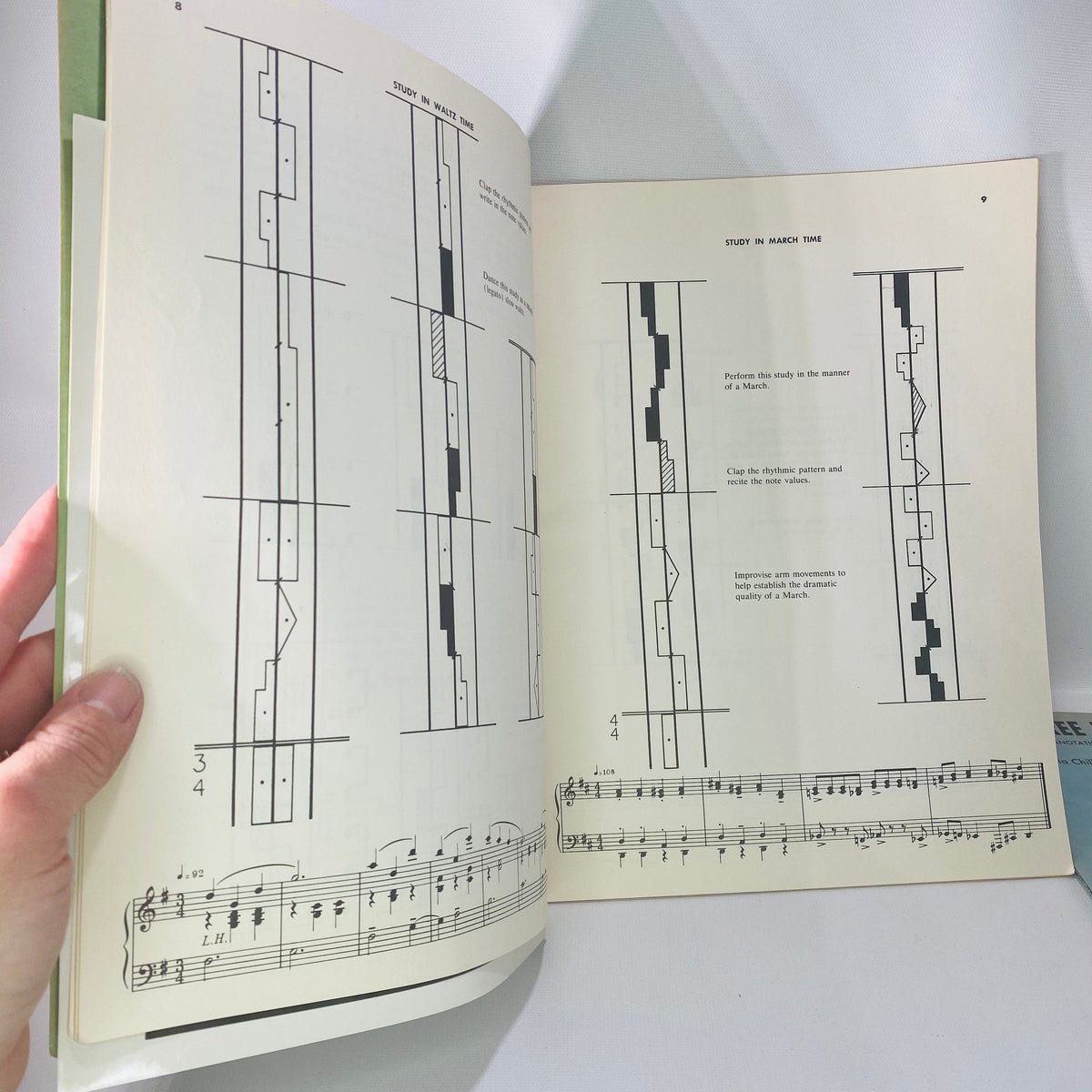 The Three R's for Dancing (in labanotation) Book One & Two by Nadia Chilkovsky 1953 Vintage Book