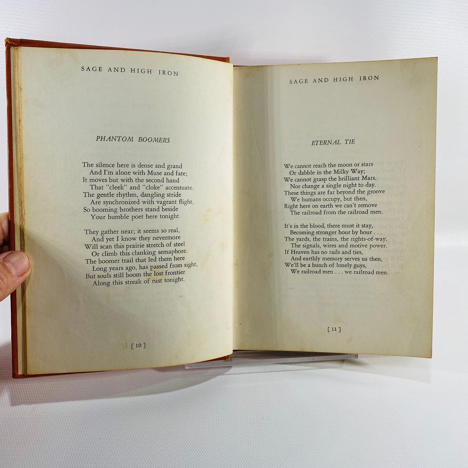 Sage and High Iron by Charles D. Dulin 1951 A Book of Railroad Poems Vintage Book