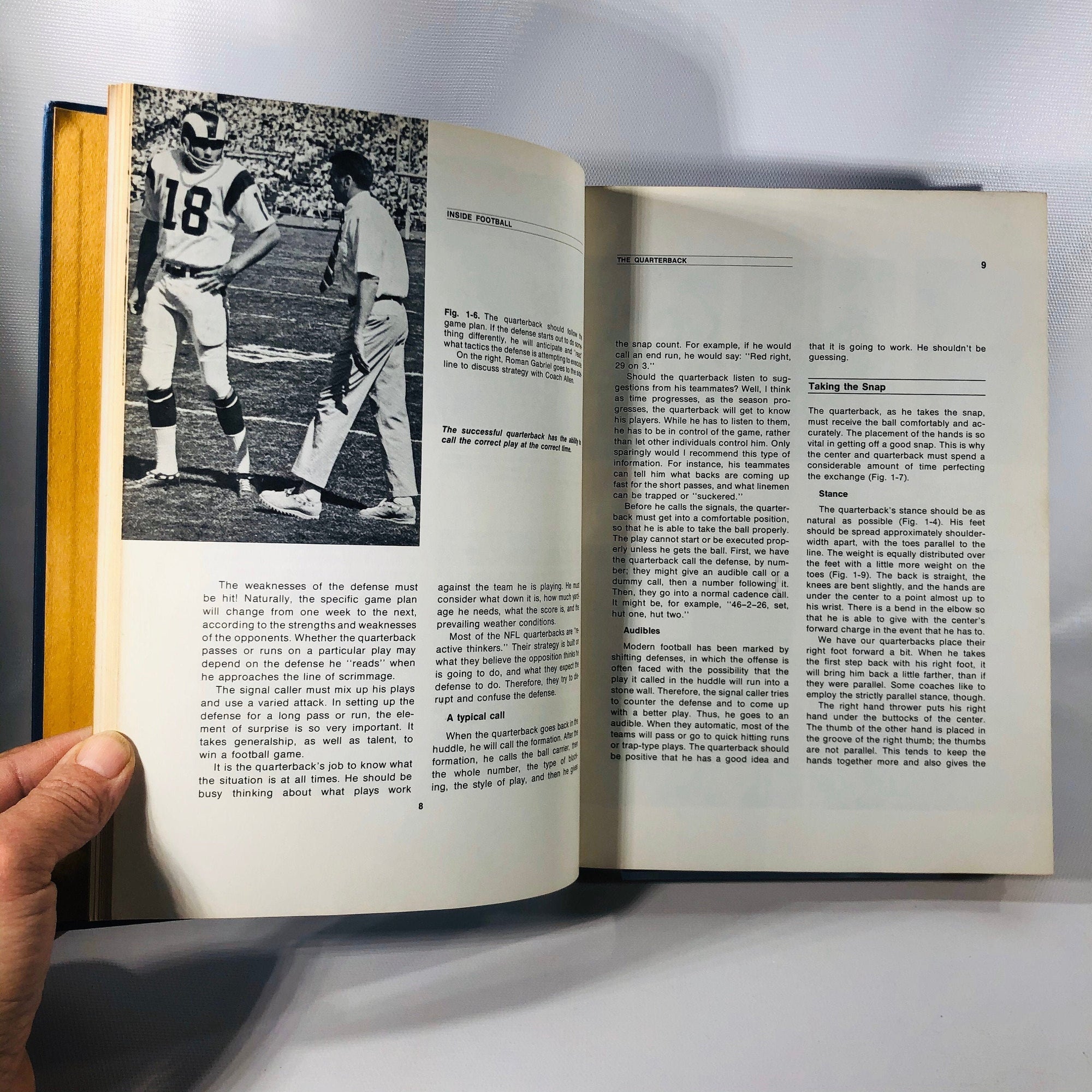 Inside Football Fundamentals Strategy and Tactics for Winning by George Allen with Don Weiskopf 1970 Vintage Book
