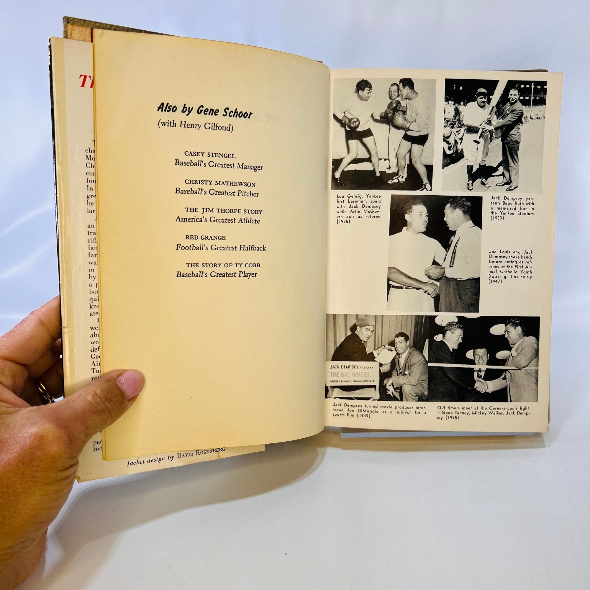 The Jack Dempsey Story by Gene Schoor 1954 Julian Messner,Inc Vintage Book