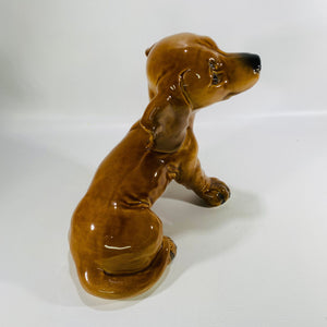 Goebel Dachshund Porcelain Dog Figurine Marked 3003216 West Germany Goebel 1950s