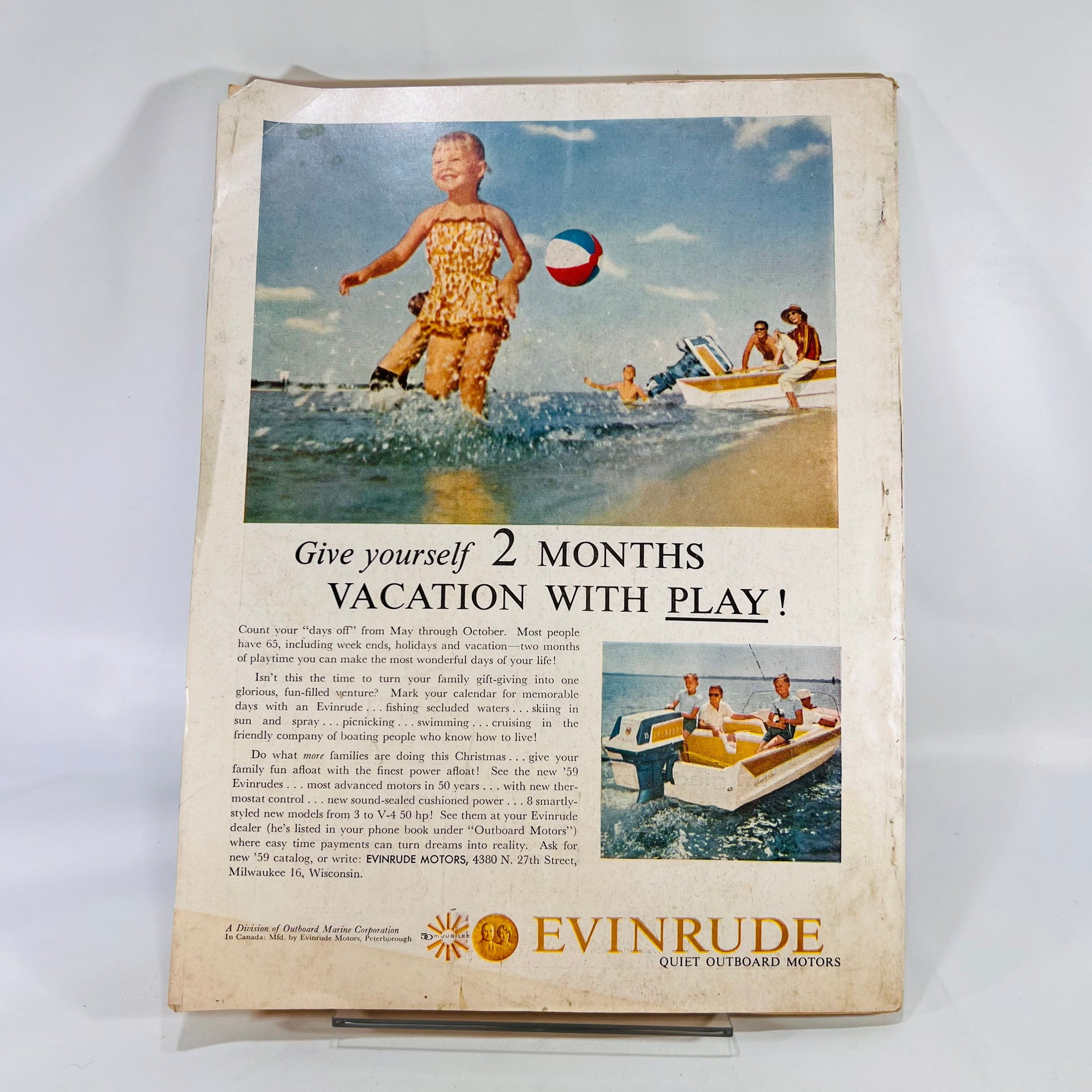 Sports Afield Vintage Magazine December 1958 Volume 140 Number 6 Hearst Corp. Hunting Fishing Advertising