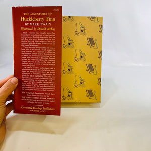 The Adventures of Huckleberry Finn by Mark Twain Illustrated Junior Library Book 1948 Grosset and Dunlap Vintage Fiction Book