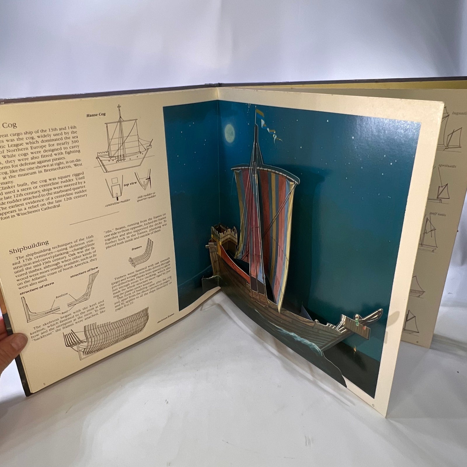 Sailing Ships by Ron van der Meer 6 Three Dimensional Illustration of Sailing Ships 1984 Viking Penguin Inc
