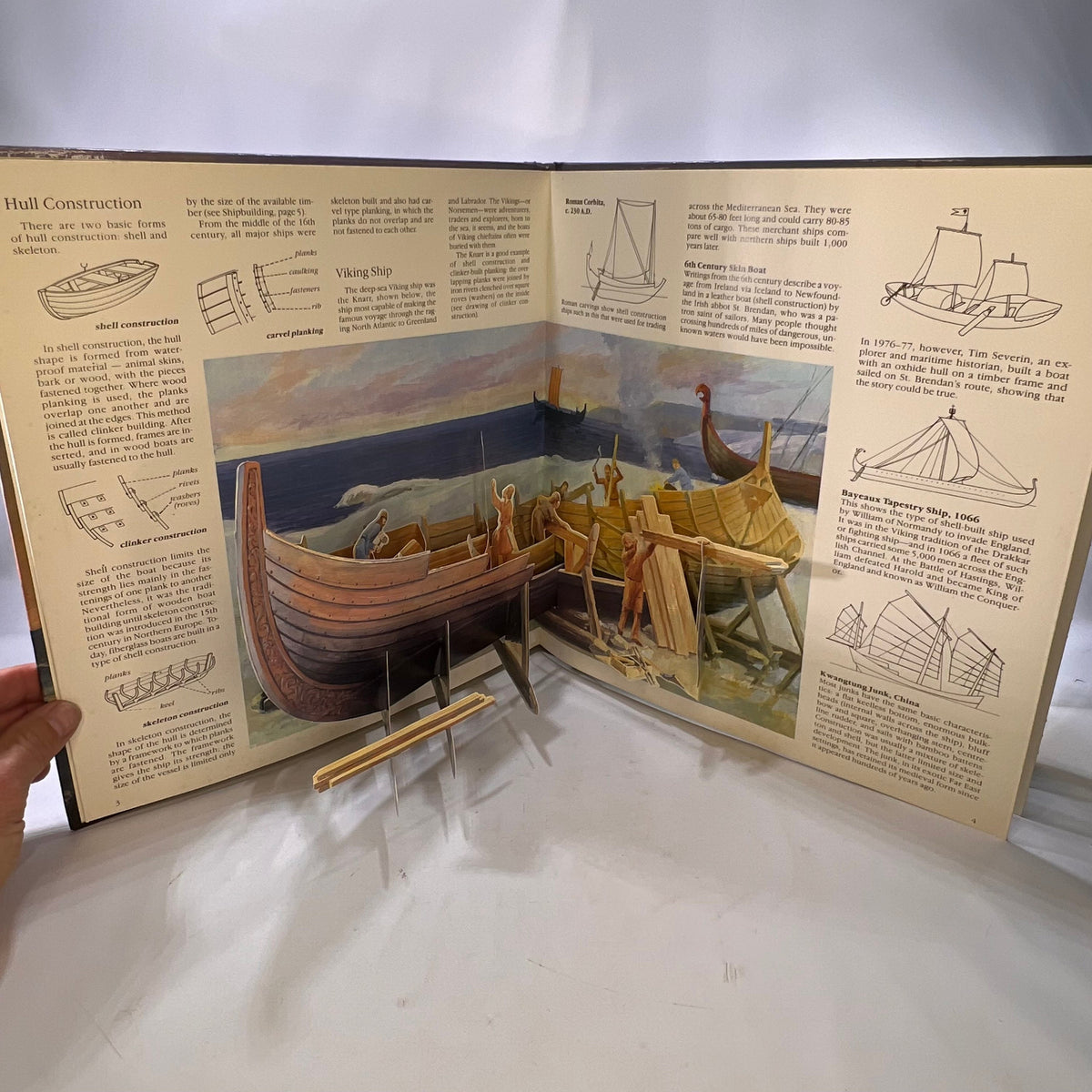Sailing Ships by Ron van der Meer 6 Three Dimensional Illustration of Sailing Ships 1984 Viking Penguin Inc