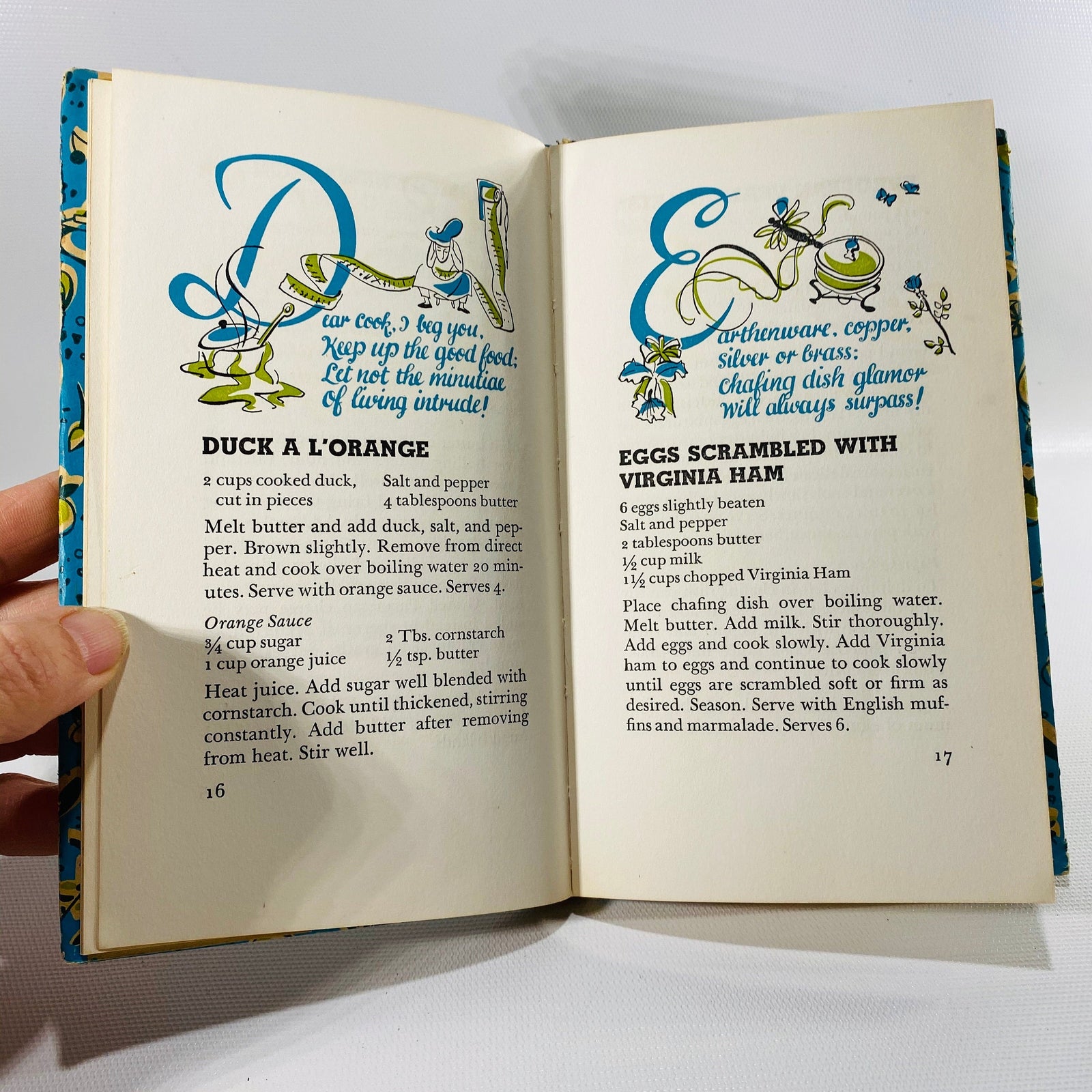 The ABC of Chafing Dish Cookery by the Peter Pauper Press  1956 Vintage Book