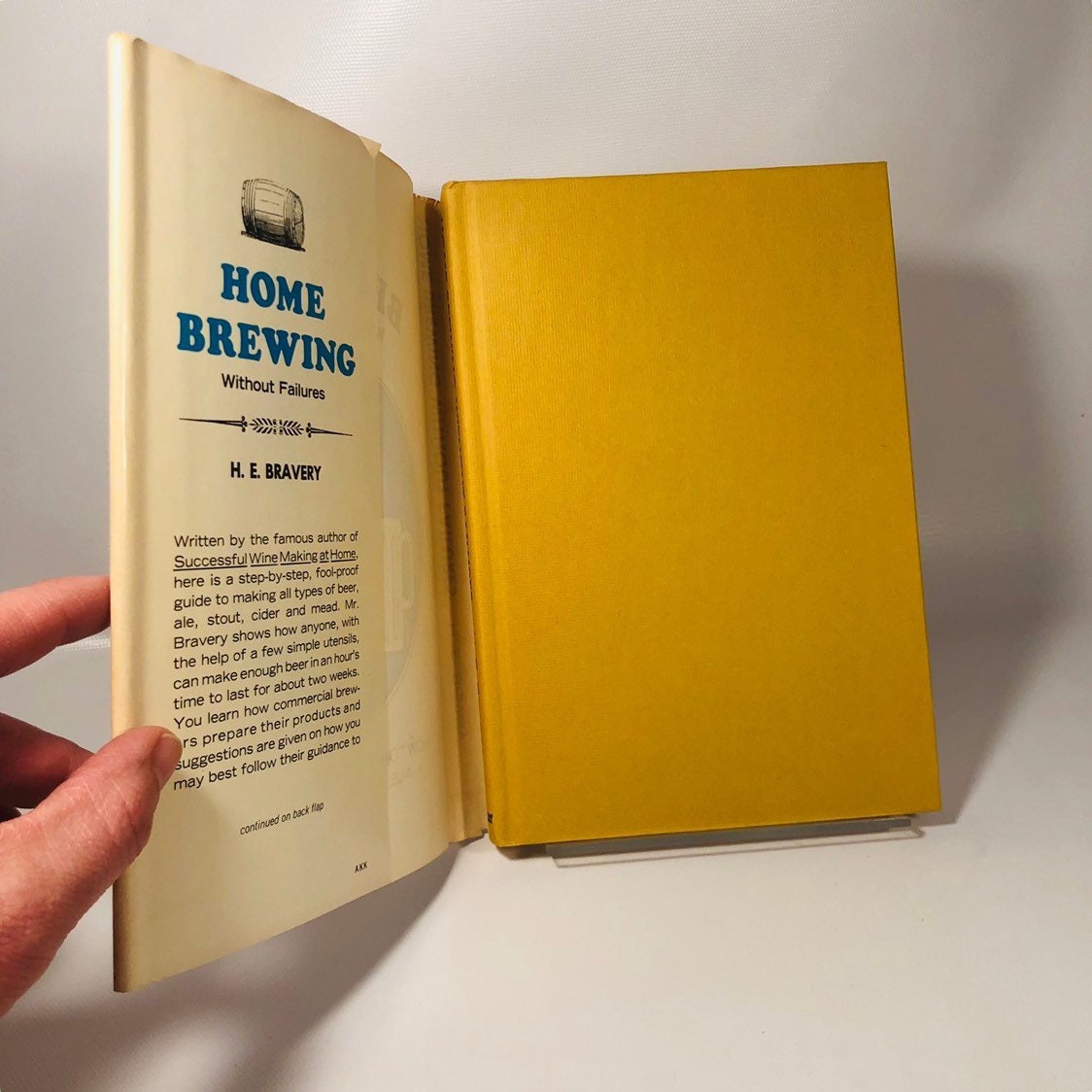 Home Brewing Without Failures by H.E. Bravery 1965 Vintage Book