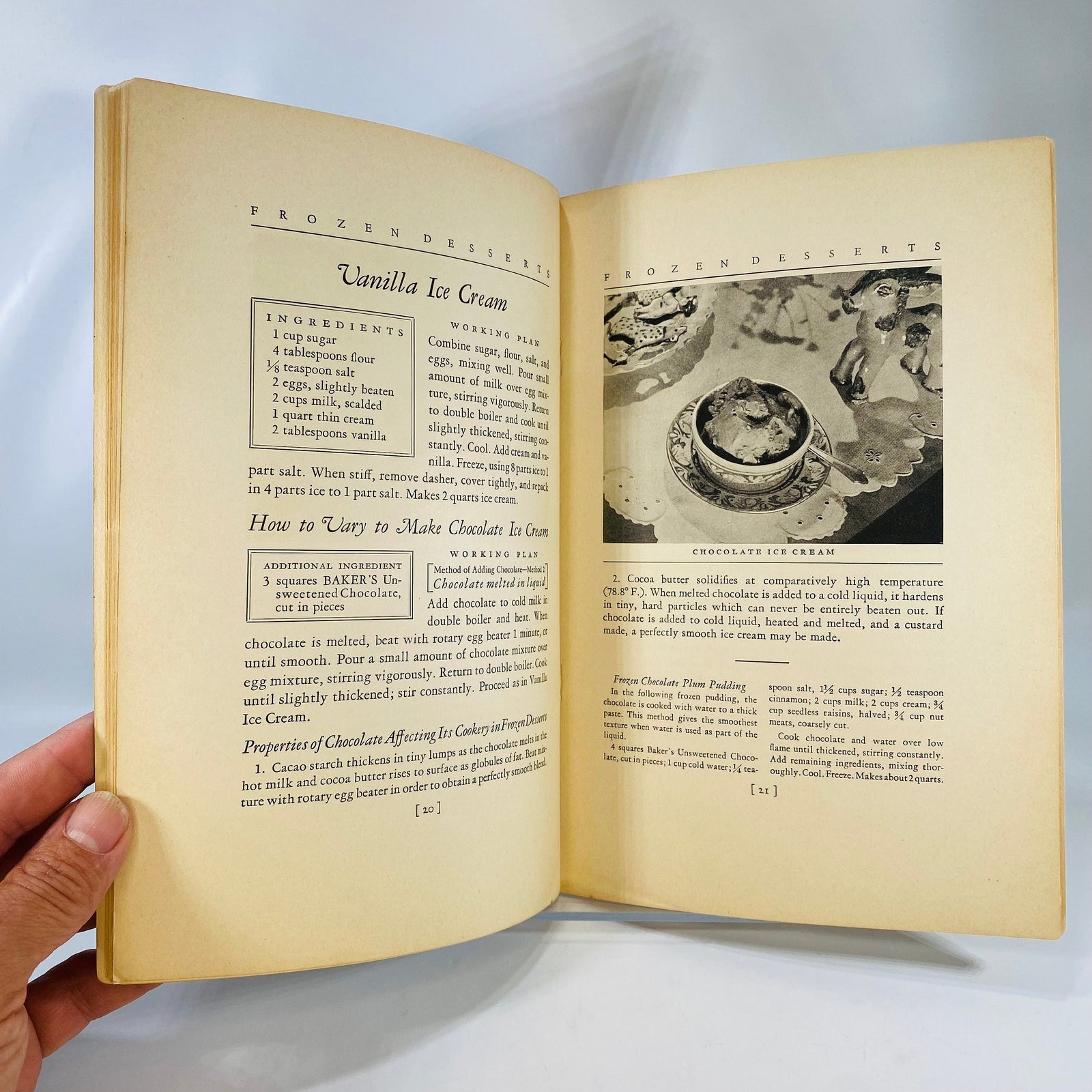 Chocolate Cookery Vintage Recipe Pamphlet by Educational Dept. of Walter Baker Division 1929 General Foods Corp Vintage Book