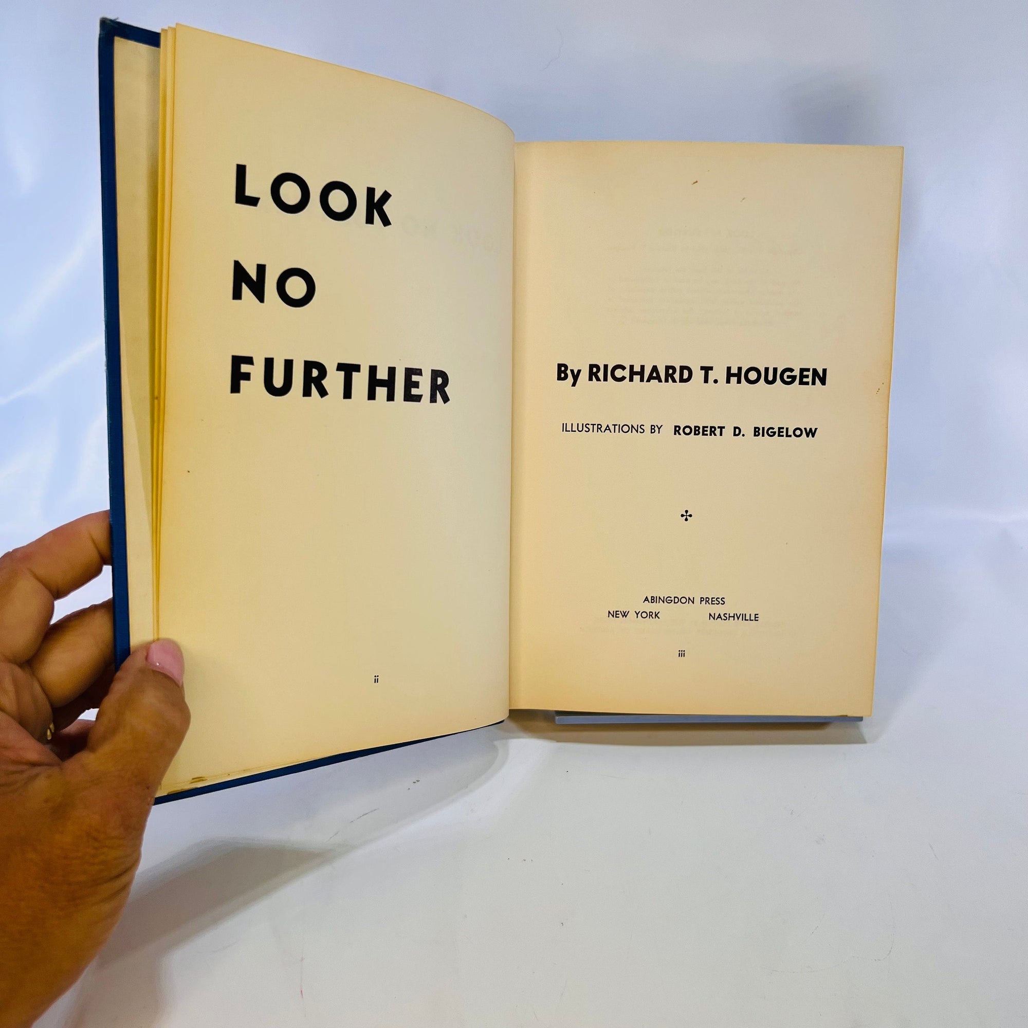 Look No Further by Richard T. Hougen Favorite Recipes from boon Tavern Kentucky Abingdon Press 1955 Vintage Book