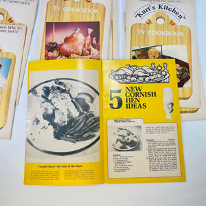 10 Farmer Jack's Grocery Store Cooking with Stars Tv Kurt Kitchen Cookbook Vintage Pamphlets  Vintage Cookbook