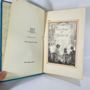 A Calendar of Dinners including The Story of Crisco by Marion Neil 1917 The Proctor & Gamble Co. Vintage Book