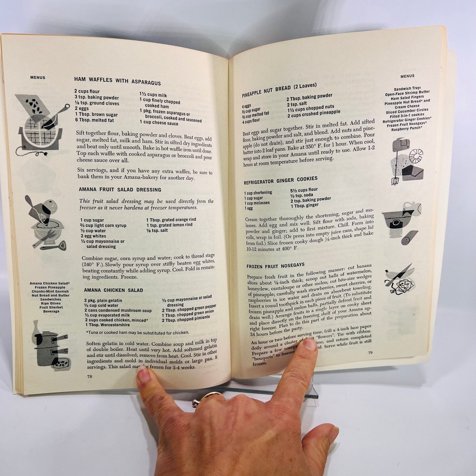 Basic Freezer Cookery by Amana Vintage Pamphlet 1959 Amana Refrigeration Inc. Vintage Book