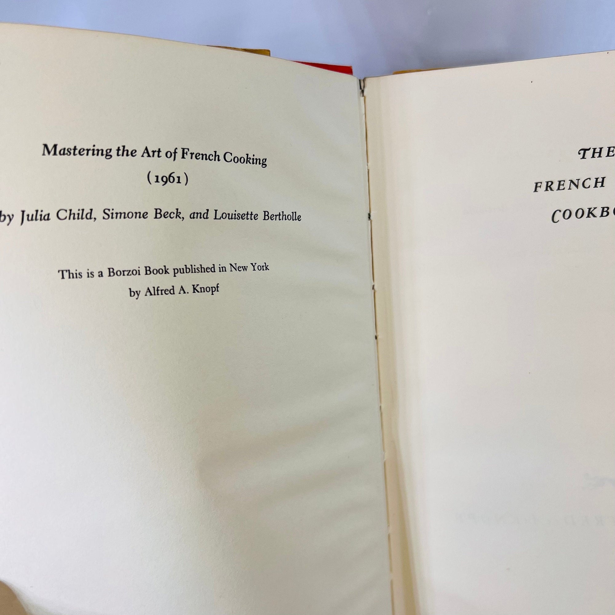 The French Chef Cookbook by Julia Child 1968 Alfred A. Knopf Vintage Cookbook