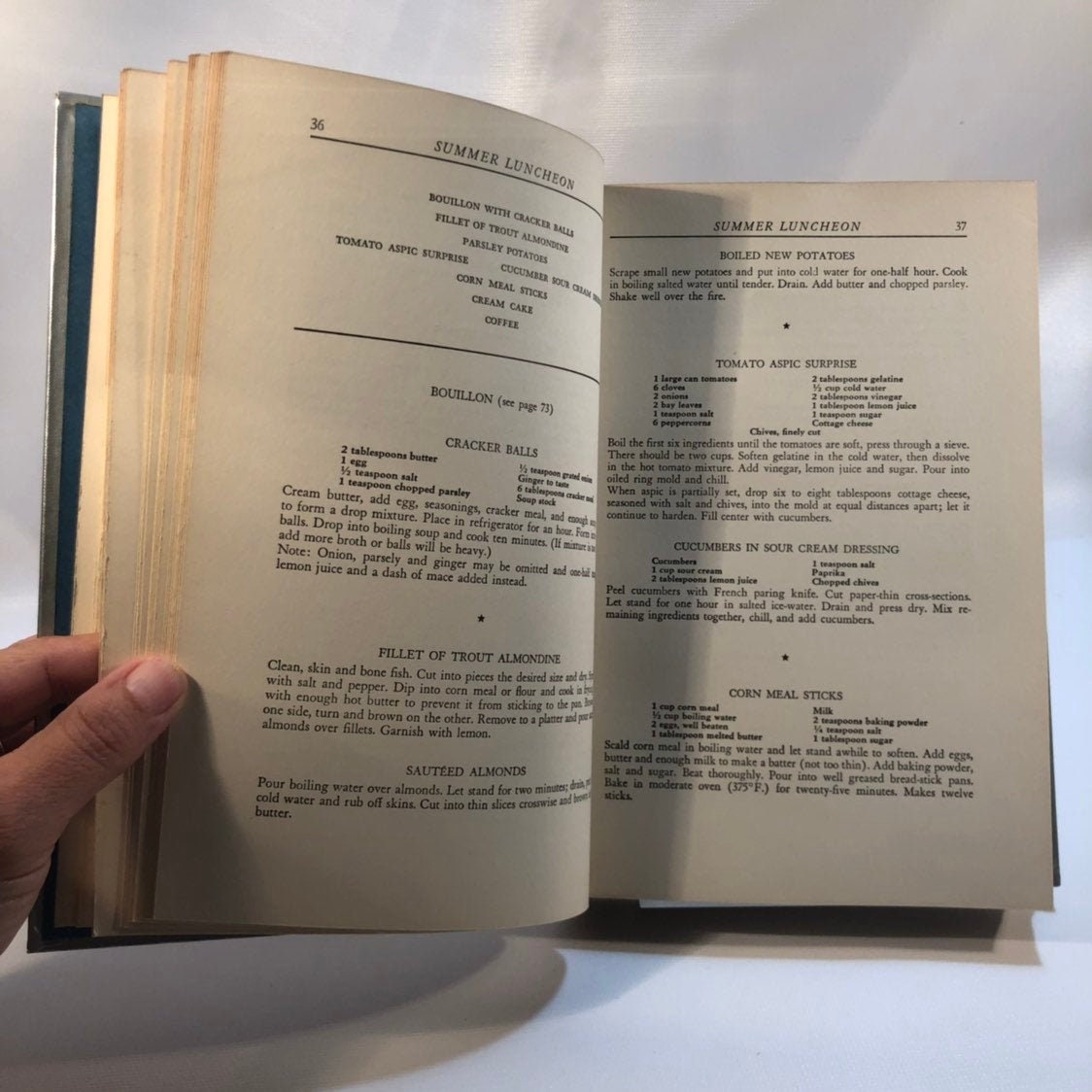 Thoughts for Food A Menu Aid 1940 Published by the Vanguard Press Vintage Book