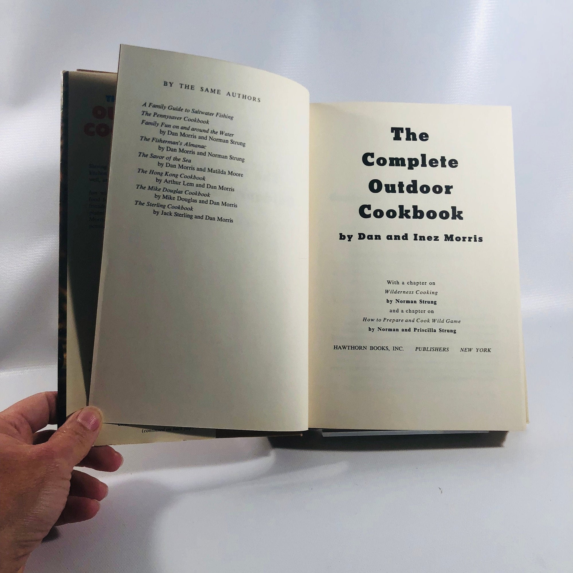 The Complete Outdoor Cookbook by Dan and Inez Morris 1970   Vintage Cookbook
