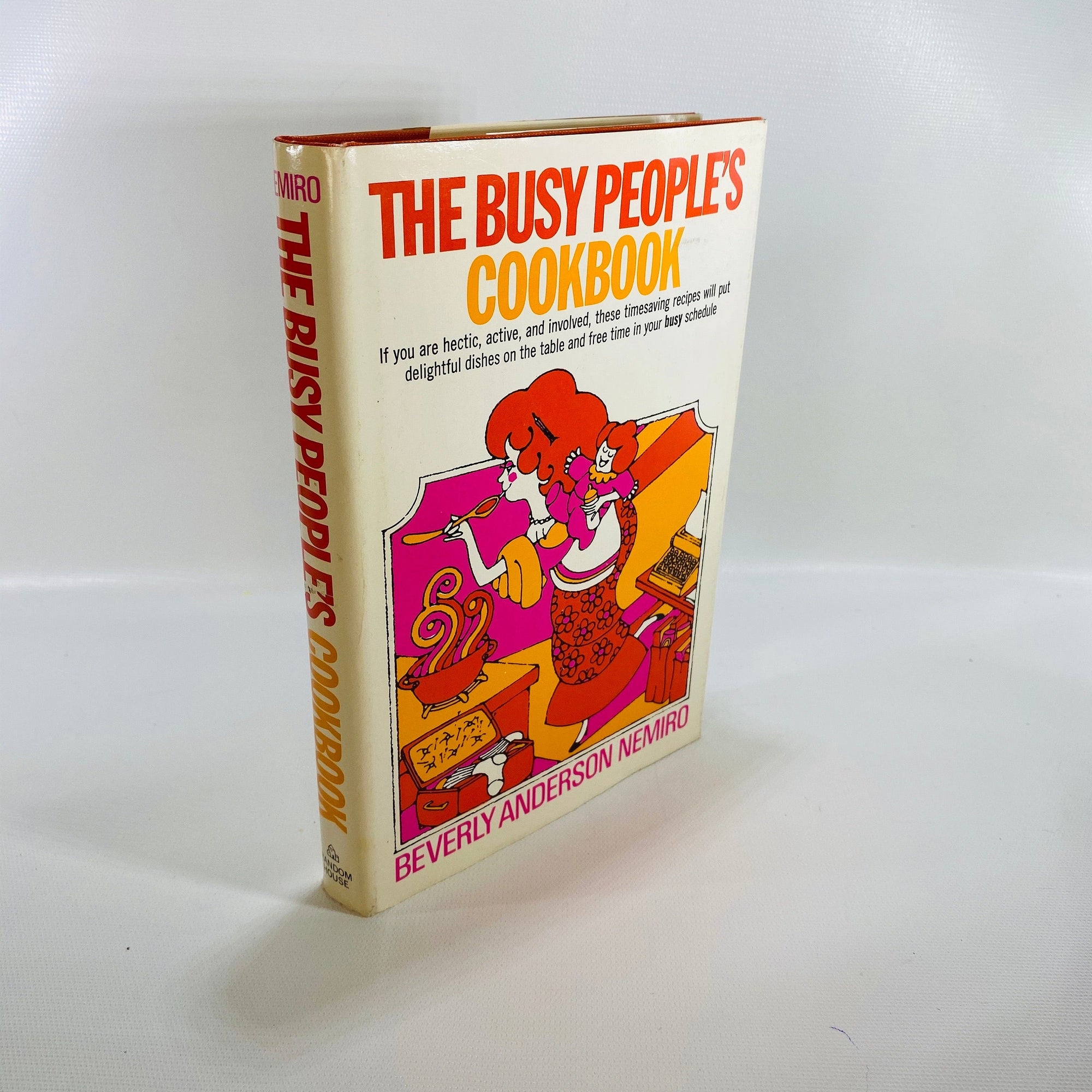 The Busy People's Cookbook by Beverly Anderson Nemiro 1971  Vintage Cookbook