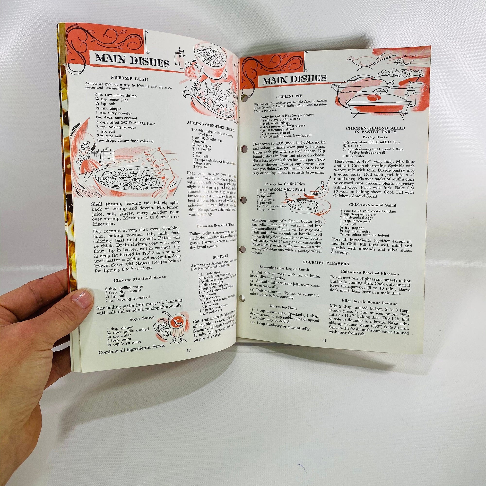 Betty Crocker's Frankly Fancy Foods Recipe Pamphlet by General Mills Inc. 1959 Vintage Book