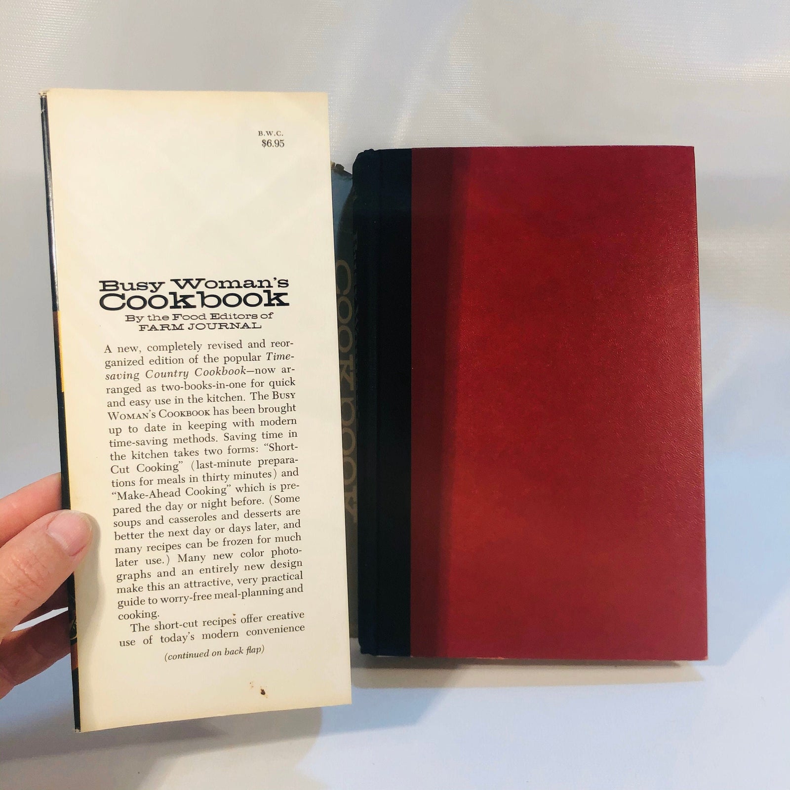 The Busy Woman's Cookbook by Editors of the Farm Journal 1971 Vintage Cookbook