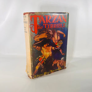 Tarzan the Terrible by Edgar Rice Burroughs 1921 Grosset & Dunlap Vintage Book