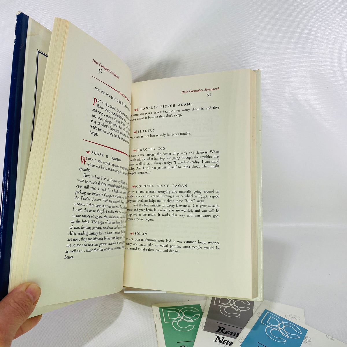 Dale Carnegie's Scrapbook edited by Dorthy Carnegie 1959 Dale Carnegie & Associates Vintage Book