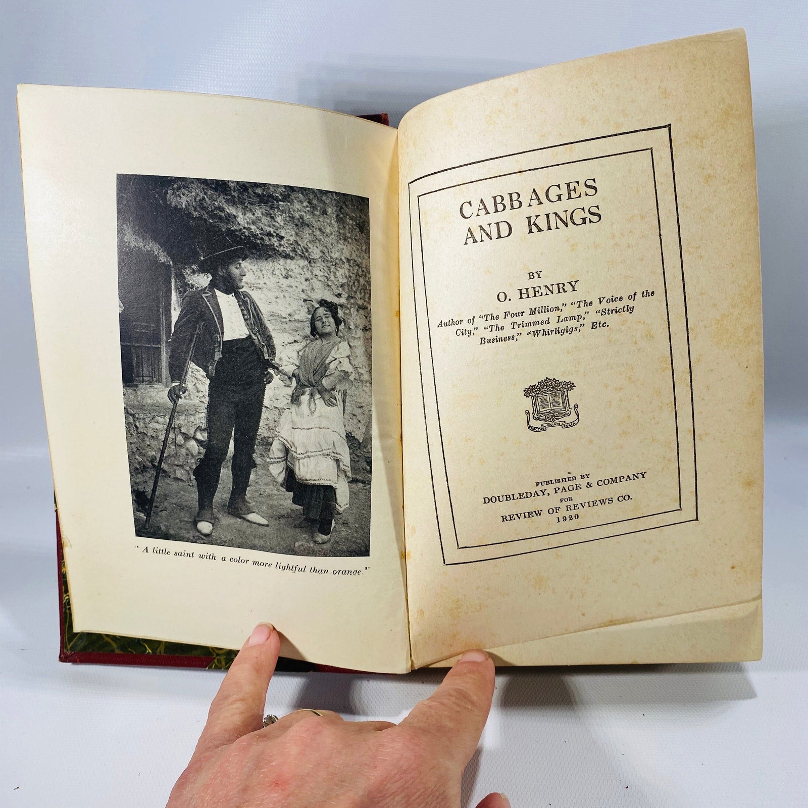 Cabbages and Kings by O'Henry 1904 Vintage Book