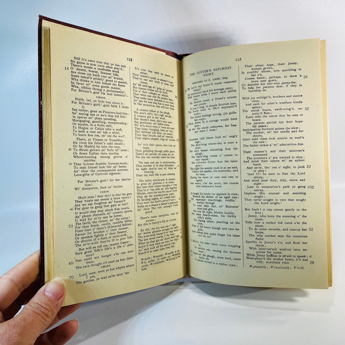 A Minute in the Day with Burns Poet Lover & Prophet of Brotherhood by Peter Esslemont 1945 Vintage Book