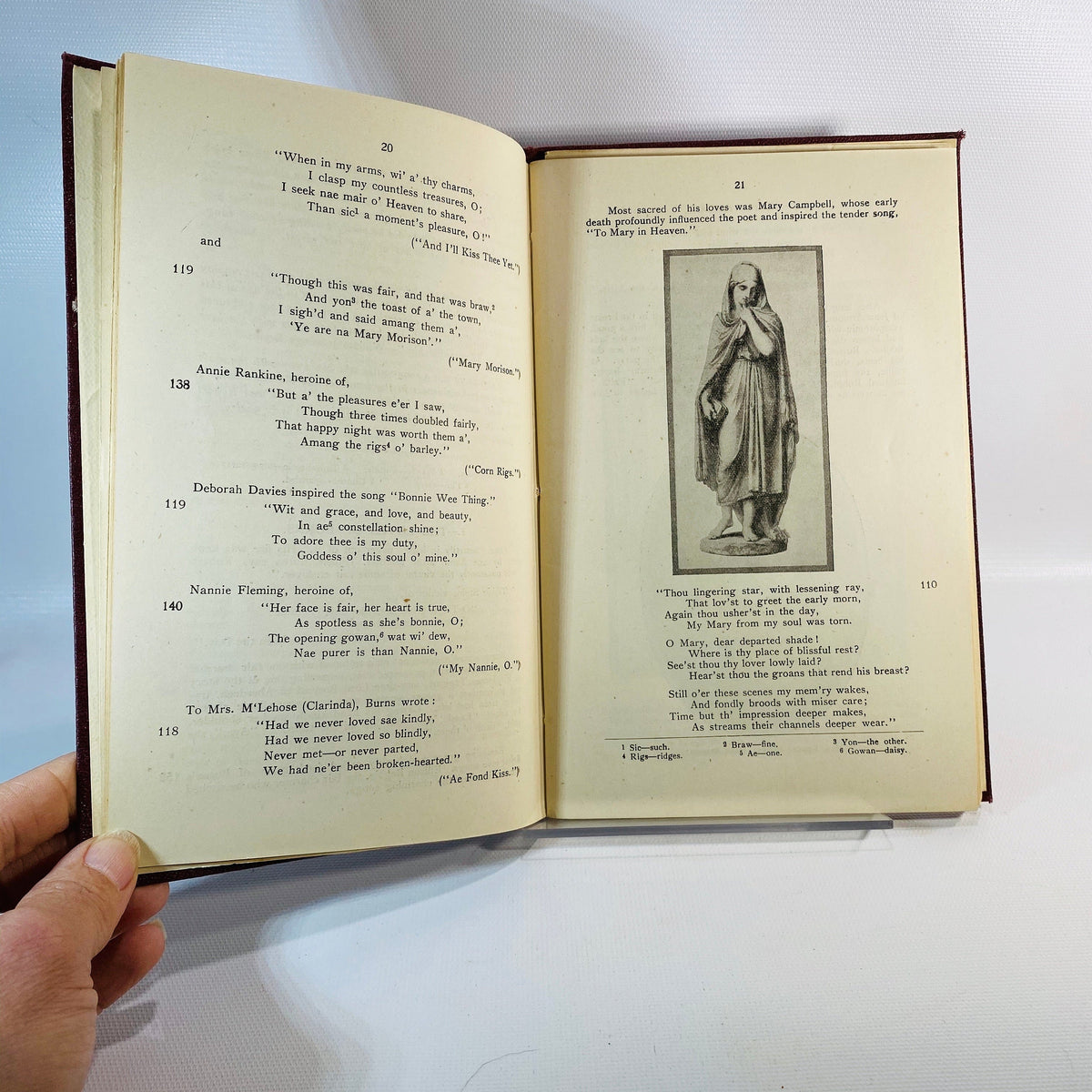 A Minute in the Day with Burns Poet Lover & Prophet of Brotherhood by Peter Esslemont 1945 Vintage Book