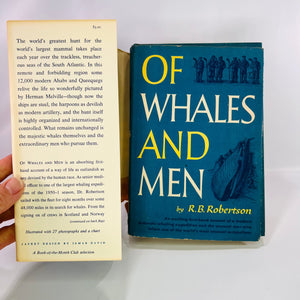 Of Whales and Men by R.B . Robertson 1954 Alfred A. Knopf Vintage Book