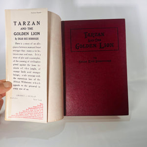 Tarzan and the Golden Lion by Edgar Rice Burroughs 1924 Grosset & Dunlap Vintage Book