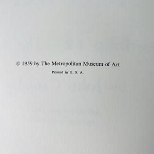 Metropolitan Seminars in Art by John Canaday Portfolio 12-The Artist as a Visionary 1959