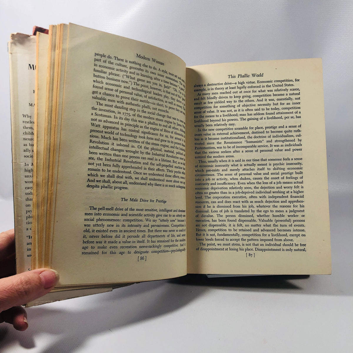 Modern Woman The Lost Sex by Ferdinand Lundberg March 1947 First Edition Fourth Printing Vintage Book
