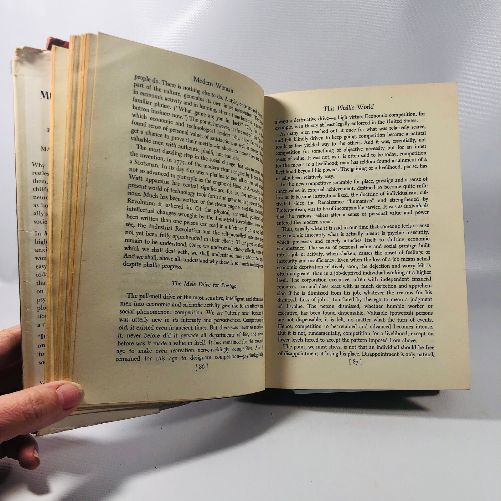 Modern Woman The Lost Sex by Ferdinand Lundberg March 1947 First Edition Fourth Printing Vintage Book