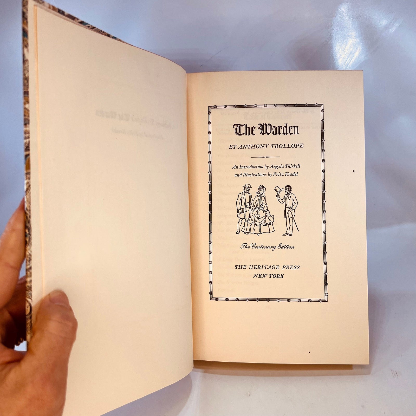 The Warden by Anthony Trollope 1955 The Heritage Press Vintage Book