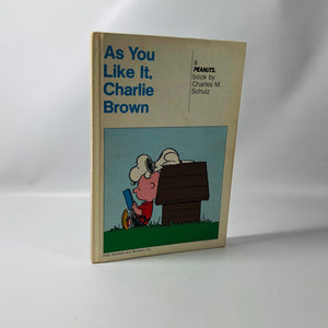 As You Like It, Charlie Brown A Peanuts Book by Charles M. Shultz 1964 A Vintage Weekly Reader BookVintage Book