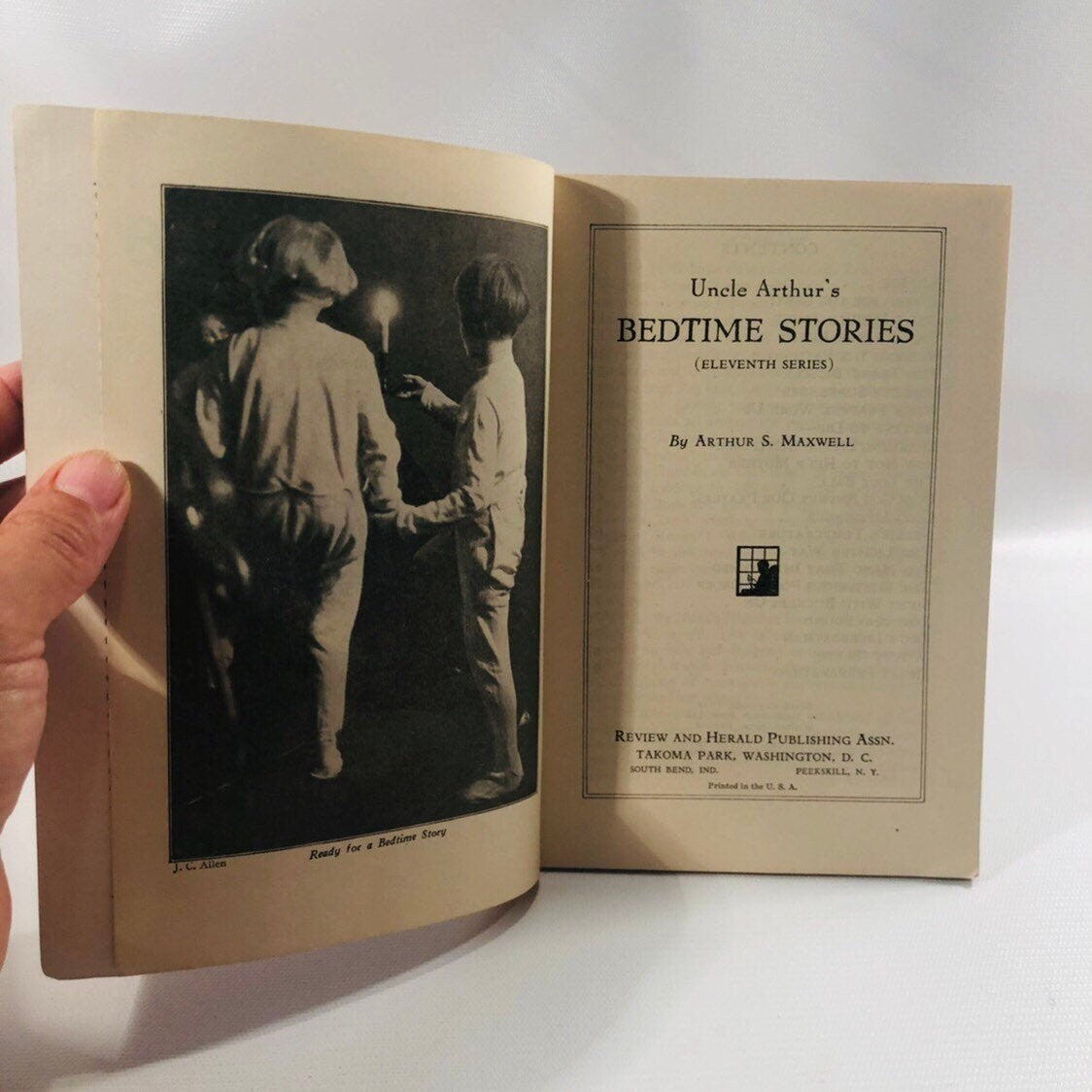 Uncle Arthur's Bedtime Stories Eleventh in the Series by Arthur S. Maxwell 1935Vintage Book