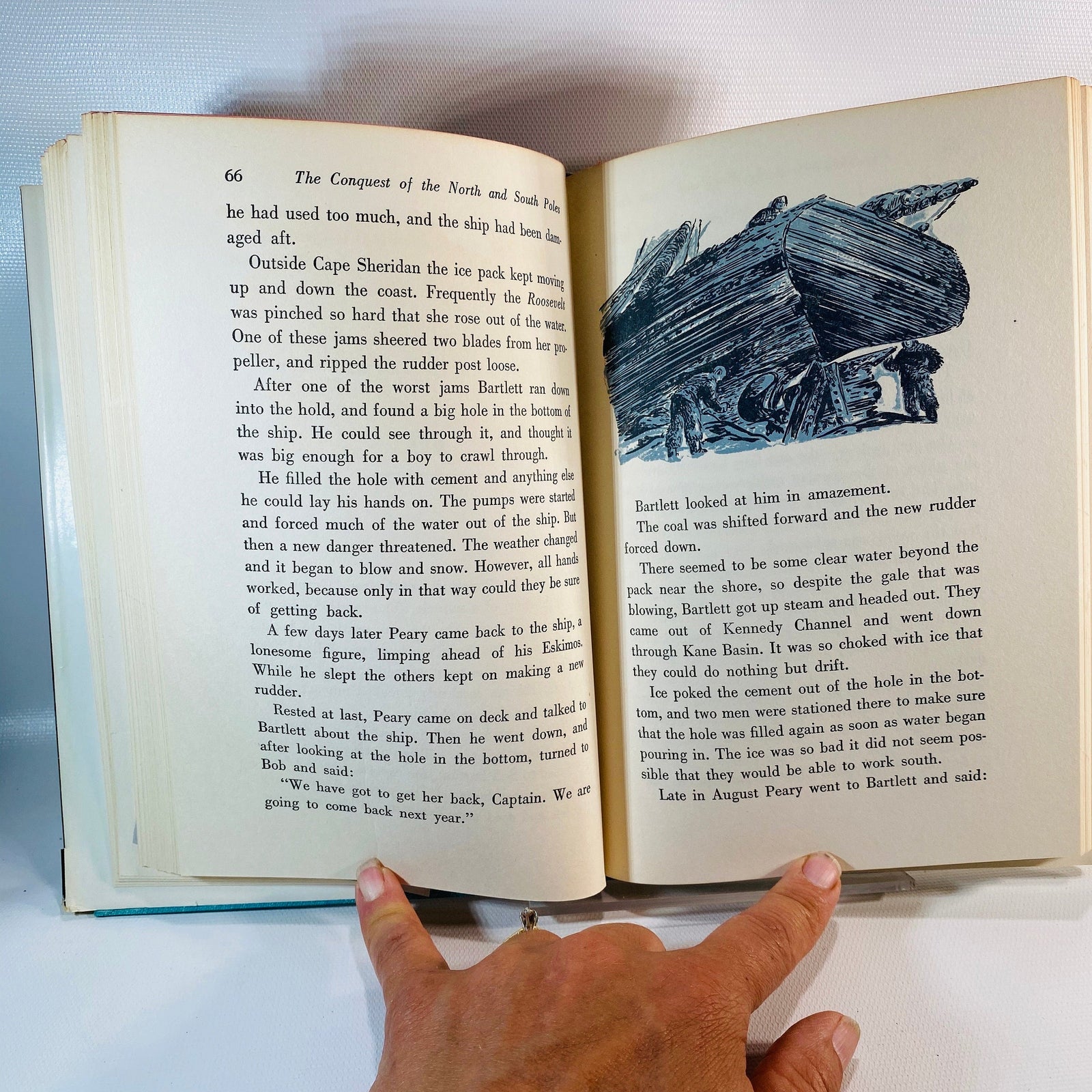 The Conquest of the North and South Poles by Russell Owen 1953 No. 27 Landmark BooksVintage Book