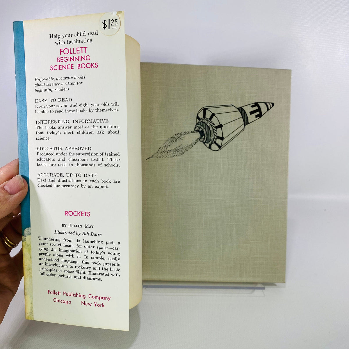 Rockets by Julian May 1967 Follett Publishing Co Vintage Book