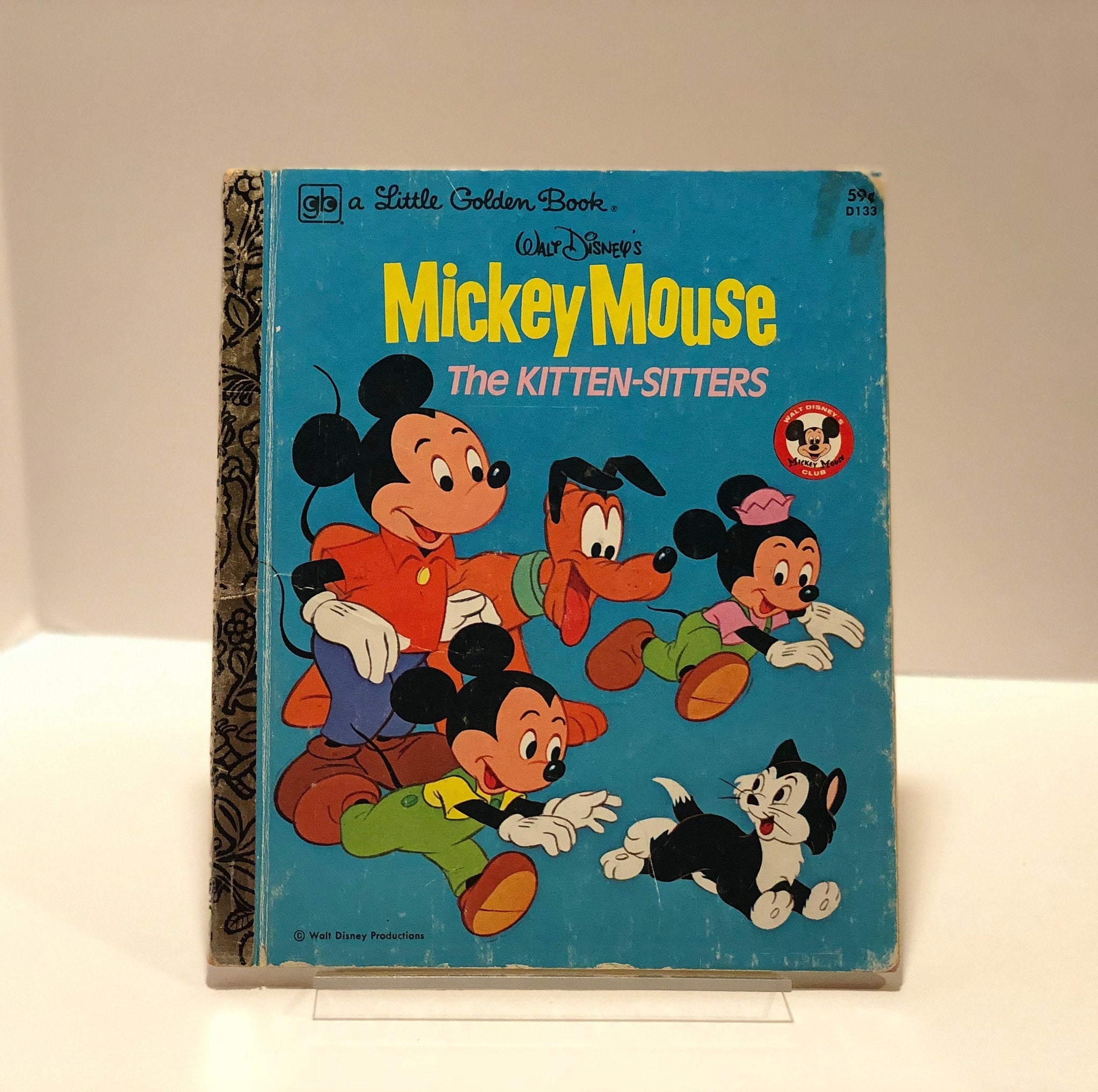 Little Golden Book Official Walt Disney's Mickey Mouse Club The Kitten -  Reading Vintage