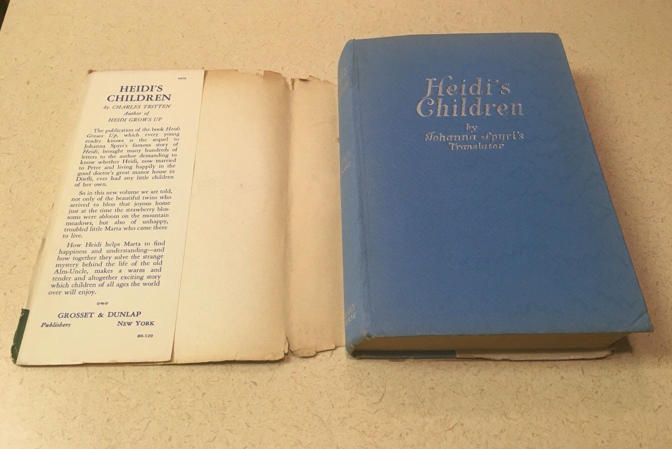 Heidi's Children by Charles Tritten-1939 Vintage Book