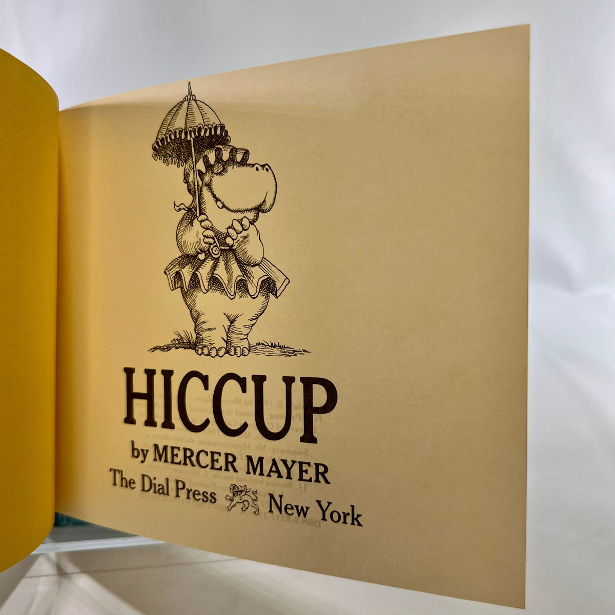 Hiccup by Mercer Mayer 1976 Dial Press Vintage Book