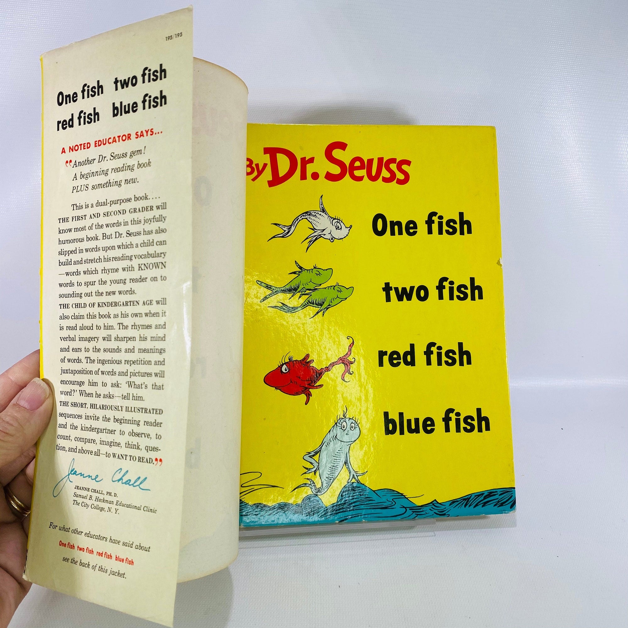 One Fish Two Fish Red Fish Blue Fish by Dr. Seuss 1960 Random HouseVintage Book