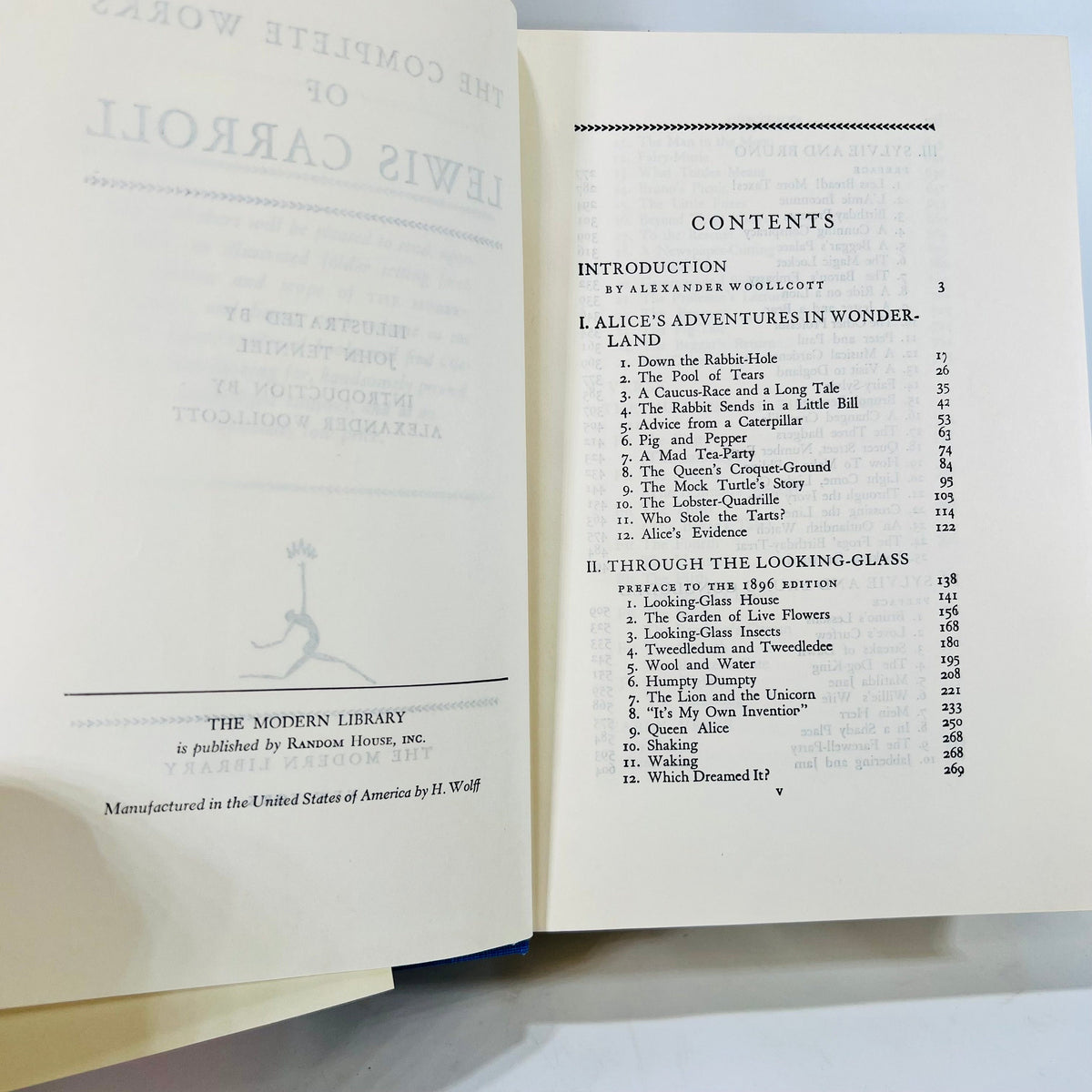 The Complete Works of Lewis Carroll G28 A Modern Library Giant Vintage Book