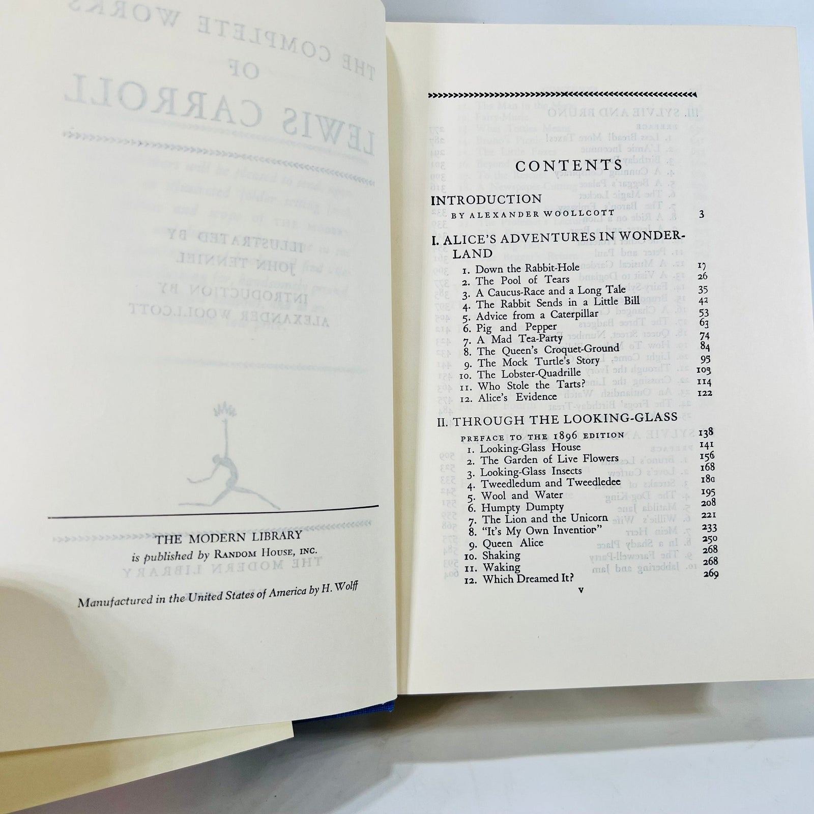The Complete Works of Lewis Carroll G28 A Modern Library Giant Vintage Book