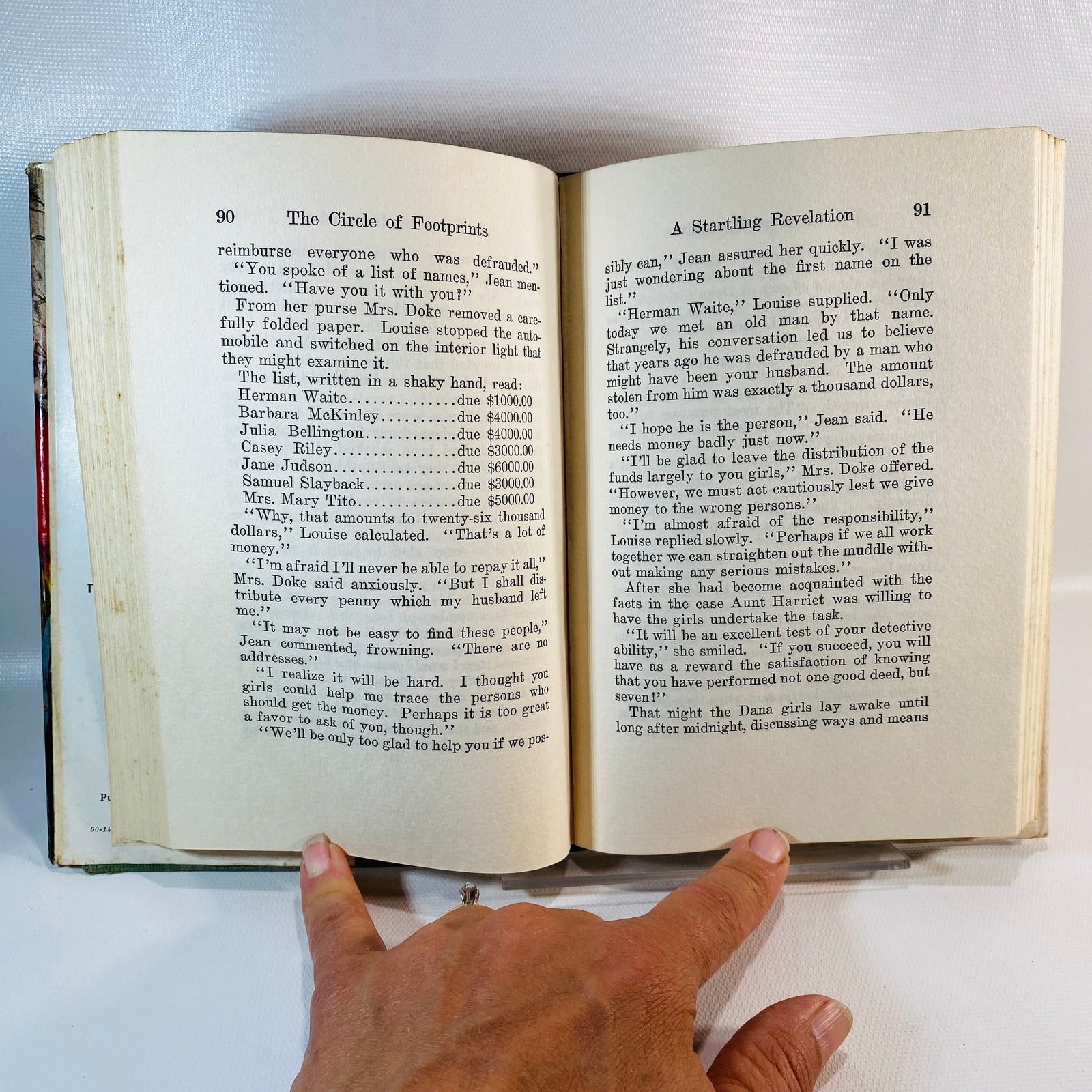 The Circle of Footprints by Carolyn Keene The Dana Girls Mystery 1937Vintage Book